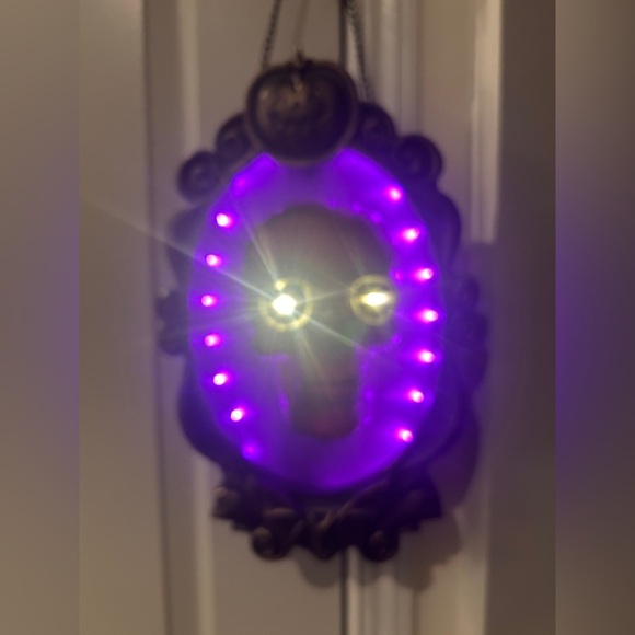 15” Light Up Emerging Skull Frame Halloween Decorative Prop Indoor Window Hanger - Picture 14 of 15
